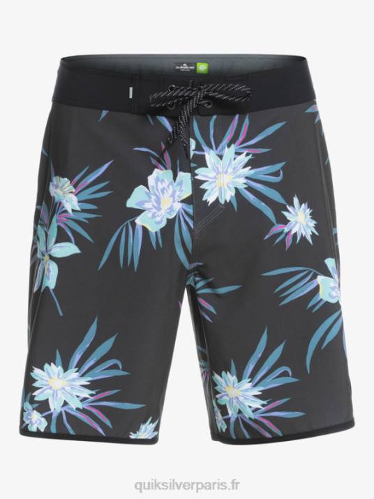 Hommes Quiksilver boardshort festonné 19 en soie de surf D6PT1493 macadam