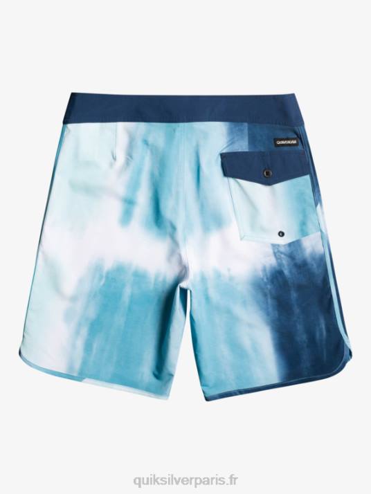 Hommes Quiksilver boardshort festonné 19 en soie de surf D6PT1494 bleu delph