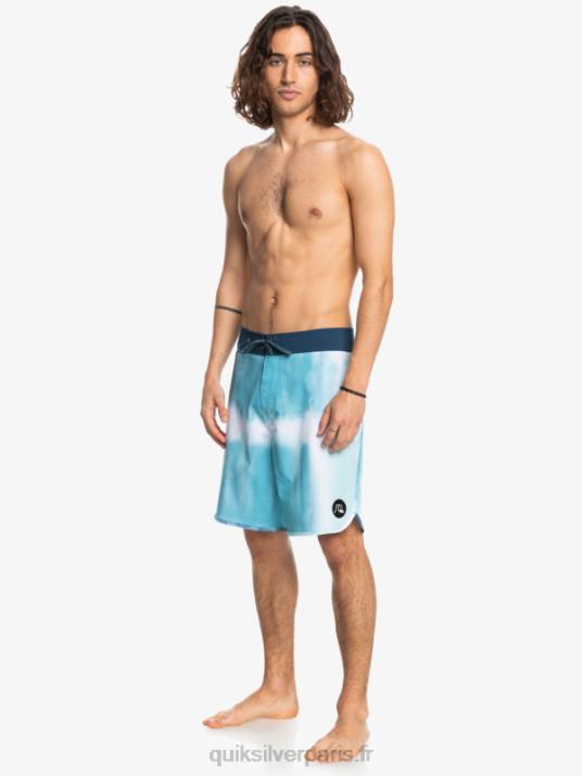 Hommes Quiksilver boardshort festonné 19 en soie de surf D6PT1494 bleu delph