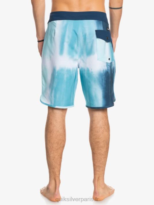 Hommes Quiksilver boardshort festonné 19 en soie de surf D6PT1494 bleu delph