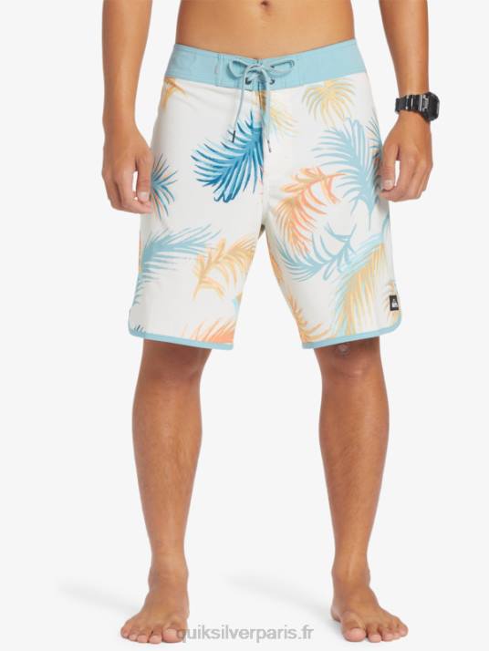 Hommes Quiksilver boardshort festonné 19 en soie de surf D6PT215 bouleau