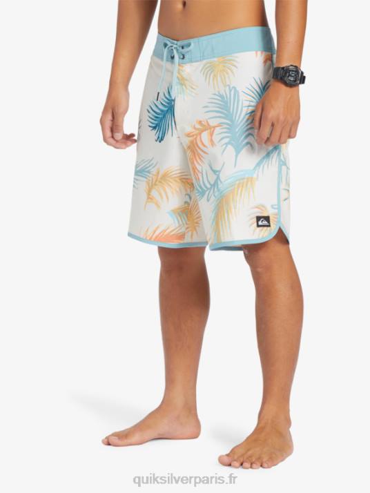 Hommes Quiksilver boardshort festonné 19 en soie de surf D6PT215 bouleau