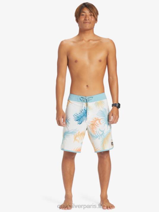 Hommes Quiksilver boardshort festonné 19 en soie de surf D6PT215 bouleau