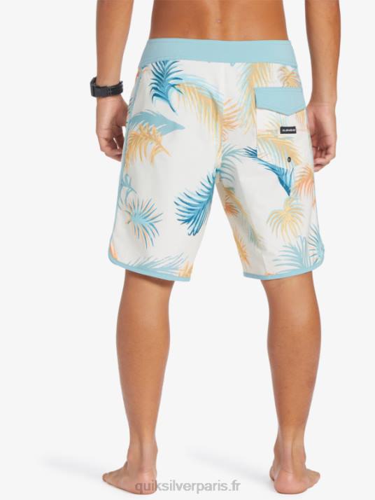Hommes Quiksilver boardshort festonné 19 en soie de surf D6PT215 bouleau