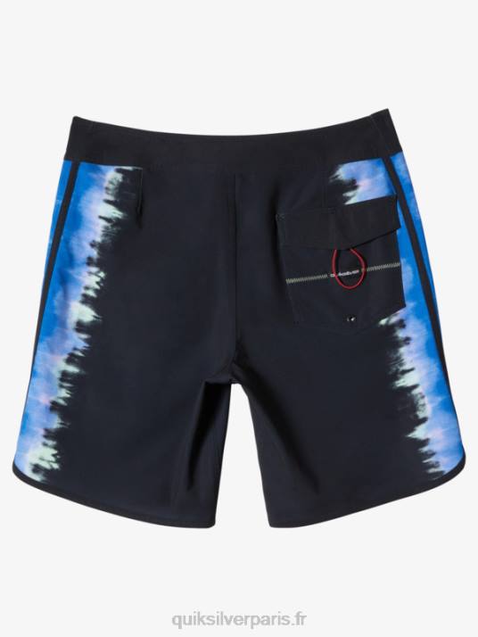 Hommes Quiksilver boardshort festonné 19 en soie de surf D6PT216 noir