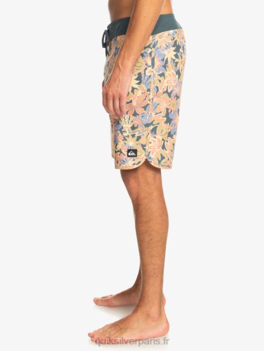 Hommes Quiksilver boardshort festonné 19 en soie de surf D6PT219 ardoise foncée