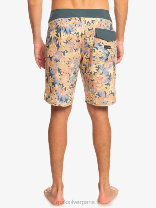 Hommes Quiksilver boardshort festonné 19 en soie de surf D6PT219 ardoise foncée