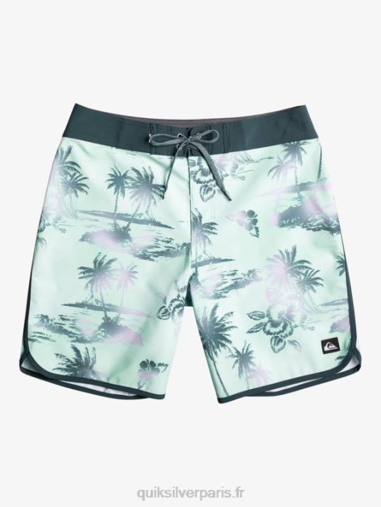 Hommes Quiksilver boardshort festonné 19 en soie de surf D6PT222 verre de plage