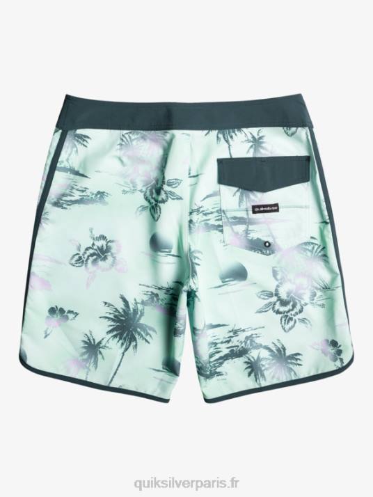 Hommes Quiksilver boardshort festonné 19 en soie de surf D6PT222 verre de plage