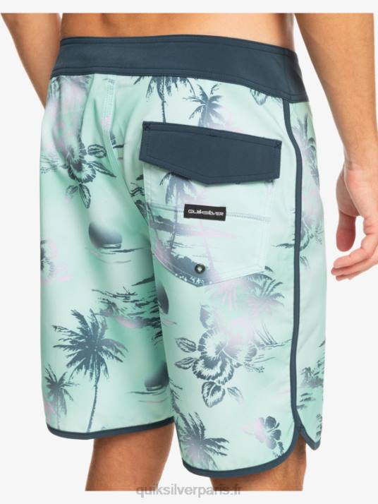 Hommes Quiksilver boardshort festonné 19 en soie de surf D6PT222 verre de plage