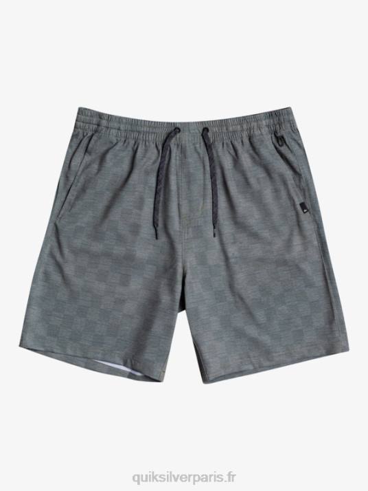 Hommes Quiksilver boardshort élastique checker 18 amphibian D6PT1853 chic urbain
