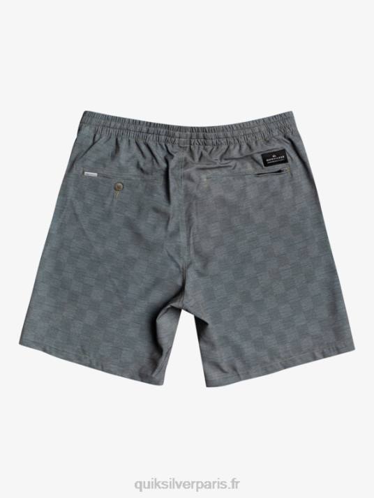 Hommes Quiksilver boardshort élastique checker 18 amphibian D6PT1853 chic urbain
