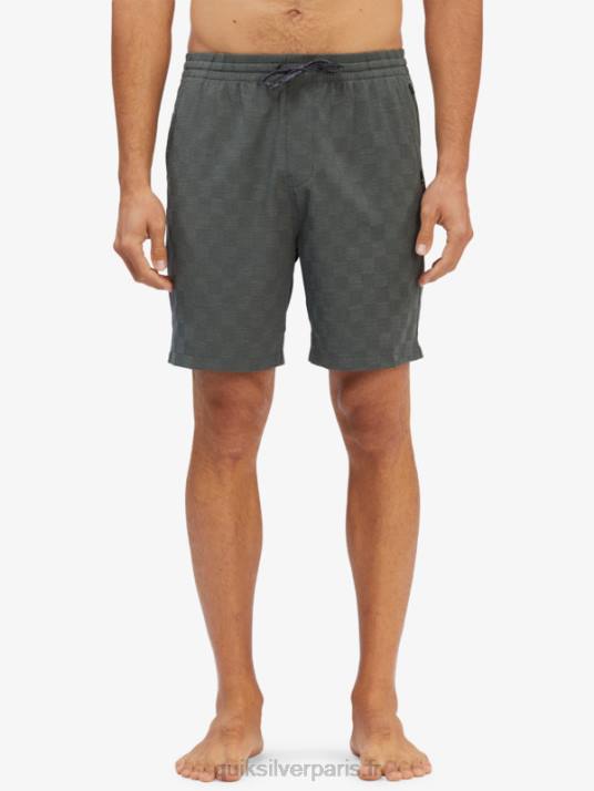 Hommes Quiksilver boardshort élastique checker 18 amphibian D6PT1853 chic urbain