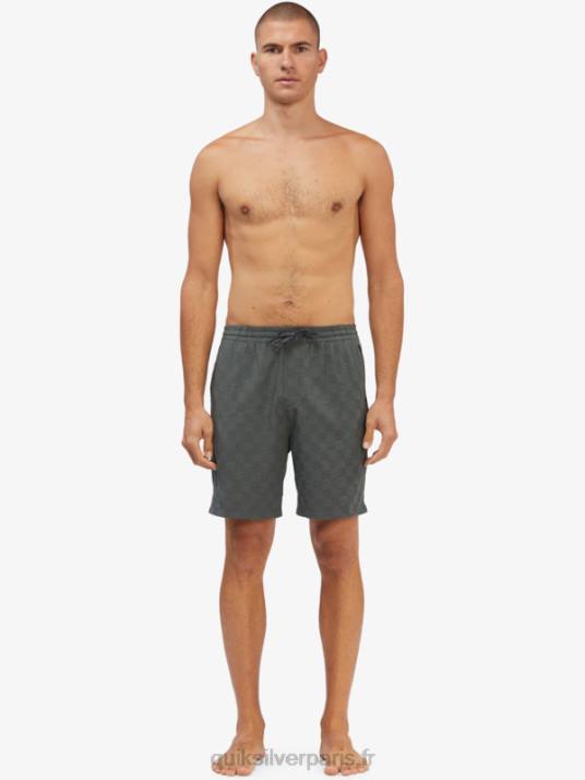 Hommes Quiksilver boardshort élastique checker 18 amphibian D6PT1853 chic urbain