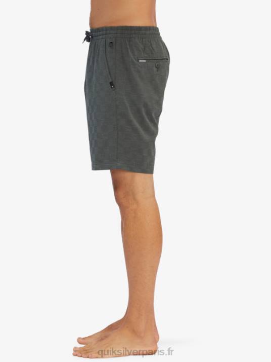 Hommes Quiksilver boardshort élastique checker 18 amphibian D6PT1853 chic urbain