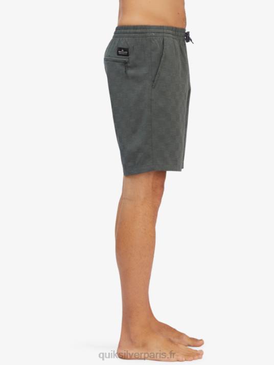 Hommes Quiksilver boardshort élastique checker 18 amphibian D6PT1853 chic urbain