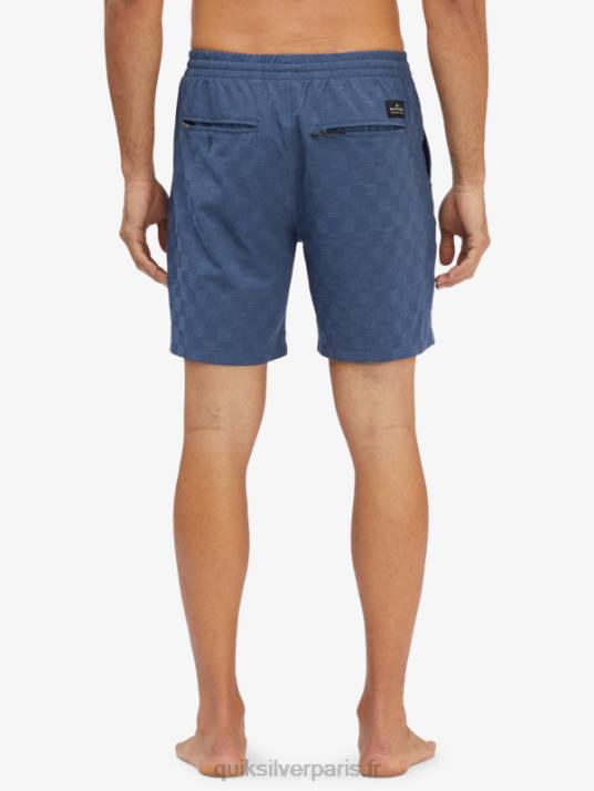 Hommes Quiksilver boardshort élastique checker 18 amphibian D6PT1854 mer des Sargasses