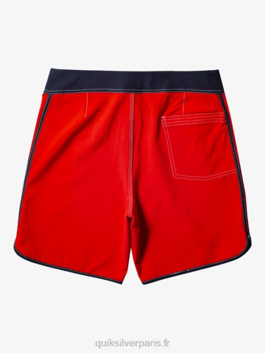 Hommes Quiksilver boardshort original festonné 18 D6PT87 rouge à haut risque