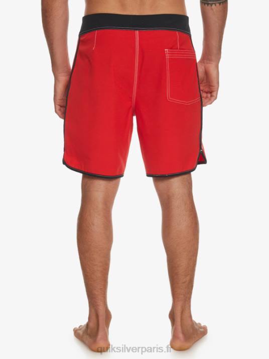 Hommes Quiksilver boardshort original festonné 18 D6PT87 rouge à haut risque