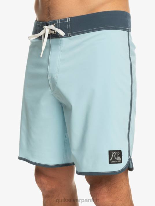 Hommes Quiksilver boardshort original festonné 18 D6PT88 bleu ciel