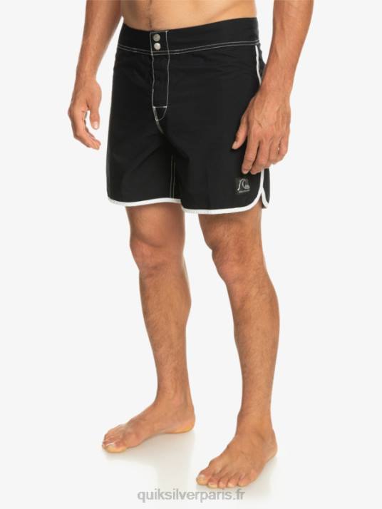 Hommes Quiksilver boardshort original à pression festonnée 16 D6PT168 noir