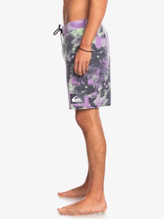 Hommes Quiksilver boardshort surfsilk acid wash 18 D6PT1745 chaux de jade