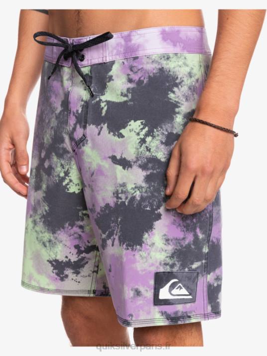 Hommes Quiksilver boardshort surfsilk acid wash 18 D6PT1745 chaux de jade