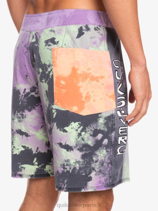 Hommes Quiksilver boardshort surfsilk acid wash 18 D6PT1745 chaux de jade