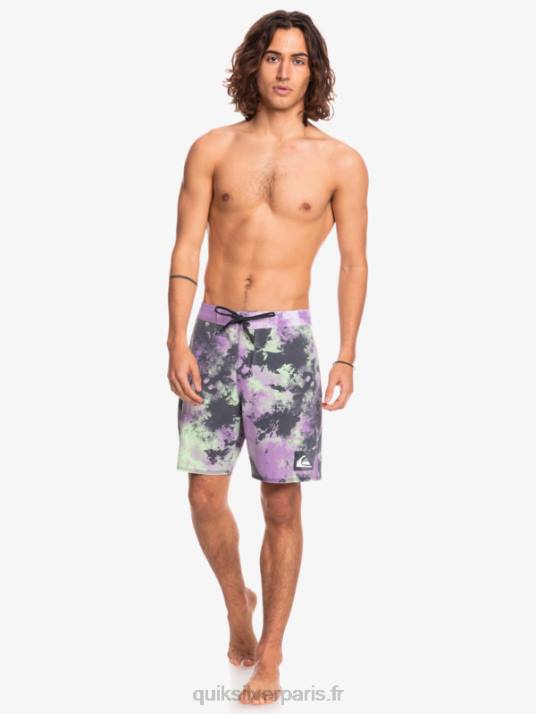 Hommes Quiksilver boardshort surfsilk acid wash 18 D6PT1745 chaux de jade