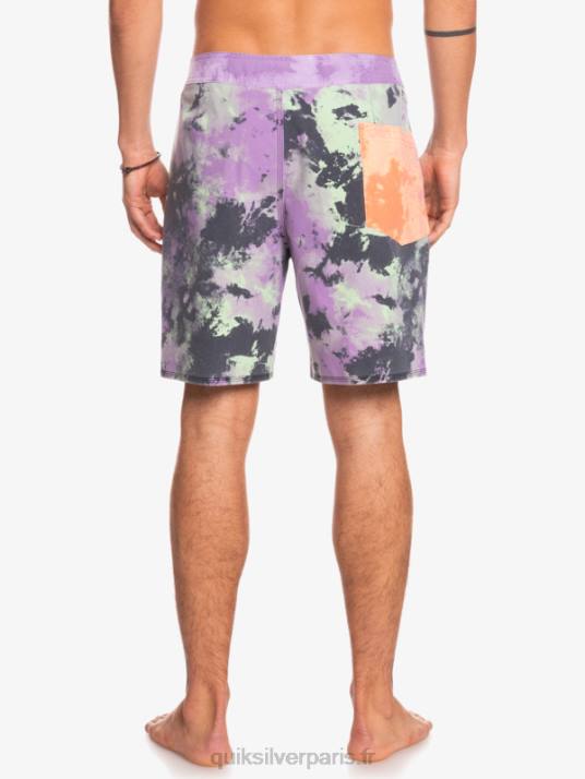 Hommes Quiksilver boardshort surfsilk acid wash 18 D6PT1745 chaux de jade