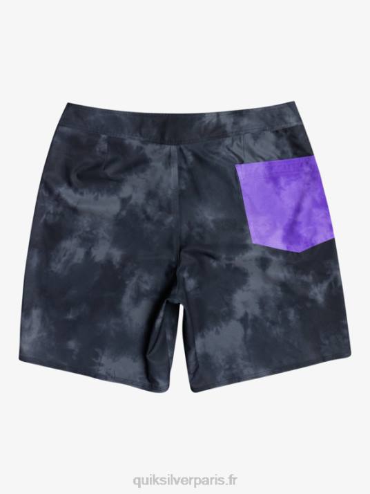 Hommes Quiksilver boardshort surfsilk acid wash 18 D6PT1747 noir