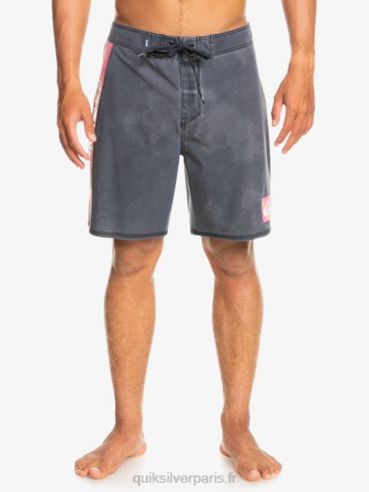 Hommes Quiksilver boardshort surfsilk acid wash 18 D6PT1747 noir