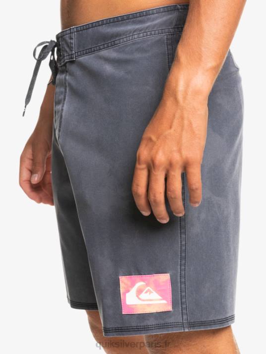 Hommes Quiksilver boardshort surfsilk acid wash 18 D6PT1747 noir
