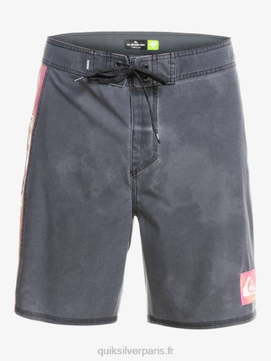 Hommes Quiksilver boardshort surfsilk acid wash 18 D6PT1747 noir