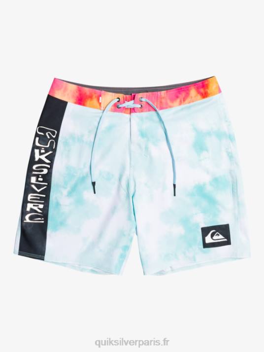 Hommes Quiksilver boardshort surfsilk acid wash 18 D6PT1748 ange bleu