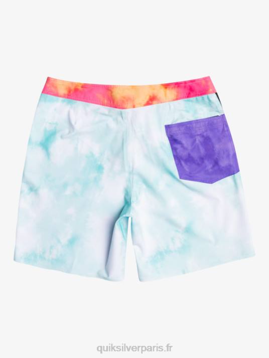 Hommes Quiksilver boardshort surfsilk acid wash 18 D6PT1748 ange bleu