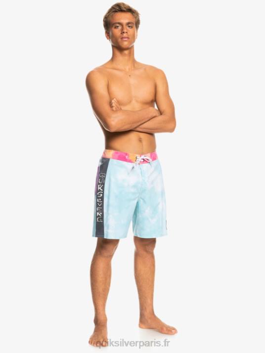 Hommes Quiksilver boardshort surfsilk acid wash 18 D6PT1748 ange bleu