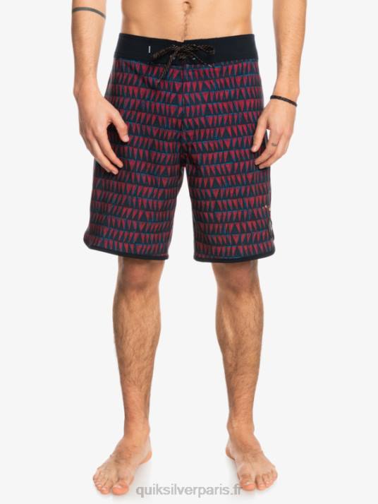Hommes Quiksilver boardshort surfsilk hawaii festonné 19 D6PT1322 vin rubis