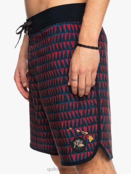 Hommes Quiksilver boardshort surfsilk hawaii festonné 19 D6PT1322 vin rubis