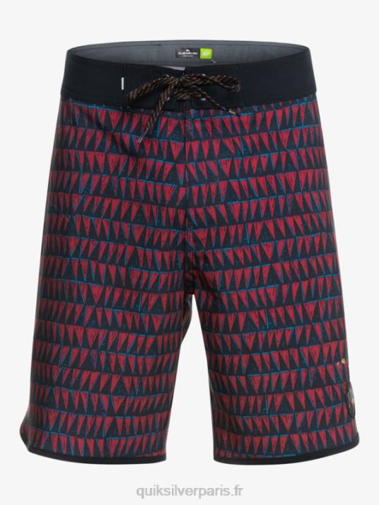 Hommes Quiksilver boardshort surfsilk hawaii festonné 19 D6PT1322 vin rubis