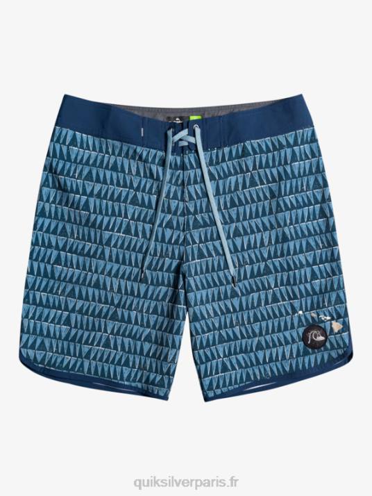 Hommes Quiksilver boardshort surfsilk hawaii festonné 19 D6PT1323 bleu provincial