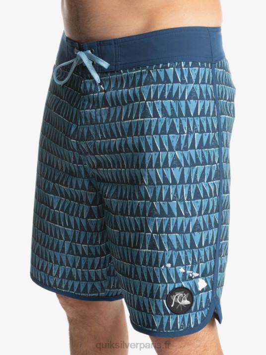 Hommes Quiksilver boardshort surfsilk hawaii festonné 19 D6PT1323 bleu provincial