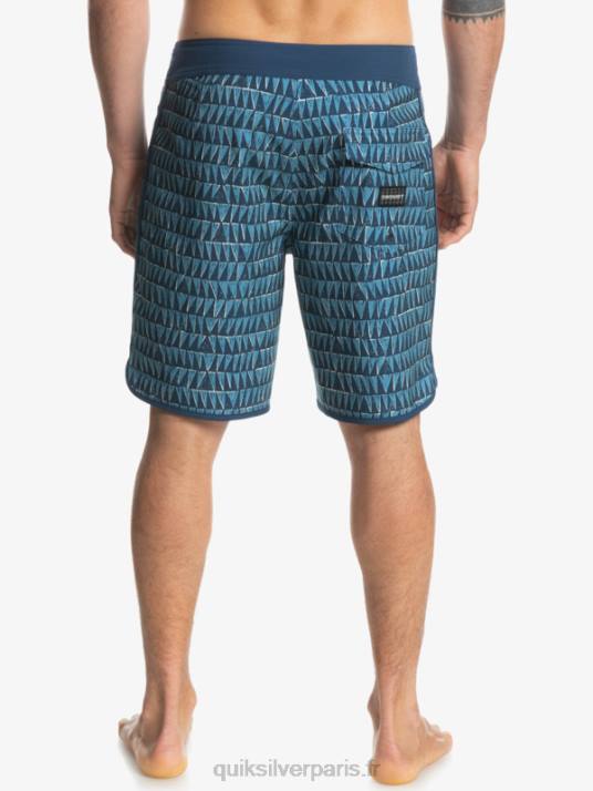 Hommes Quiksilver boardshort surfsilk hawaii festonné 19 D6PT1323 bleu provincial
