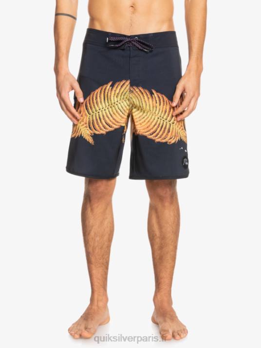 Hommes Quiksilver boardshort surfsilk hawaii festonné 19 D6PT1881 noir