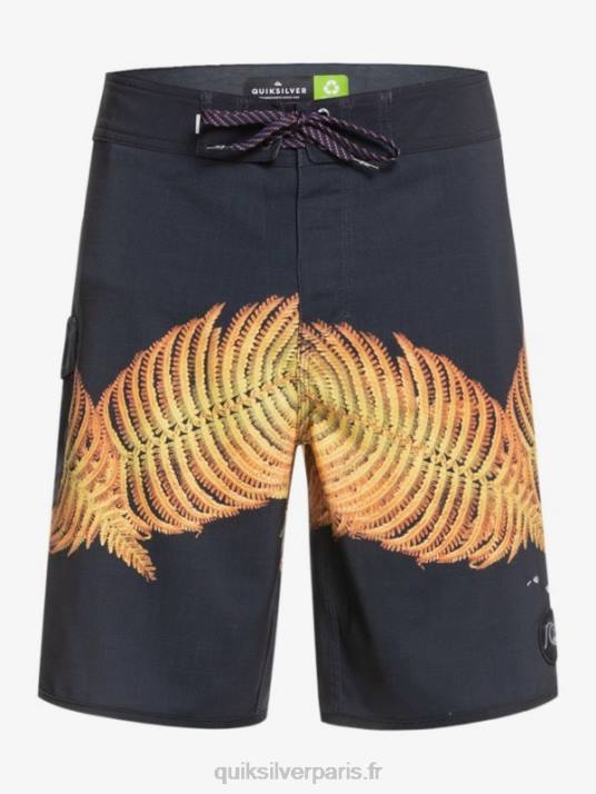 Hommes Quiksilver boardshort surfsilk hawaii festonné 19 D6PT1881 noir