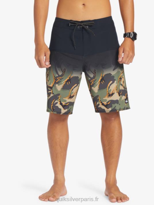 Hommes Quiksilver boardshort surfsilk panel 20 D6PT131 noir