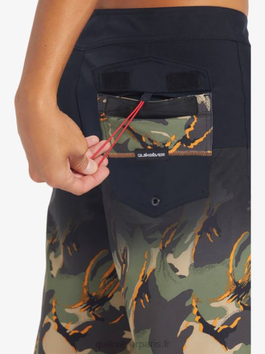 Hommes Quiksilver boardshort surfsilk panel 20 D6PT131 noir