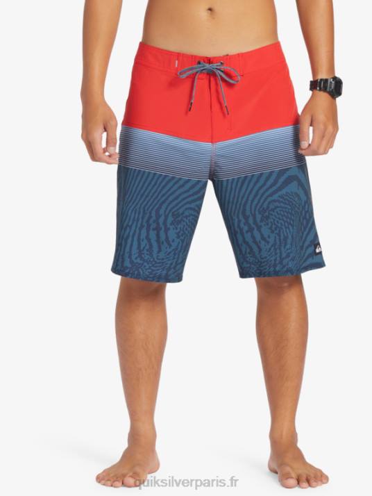 Hommes Quiksilver boardshort surfsilk panel 20 D6PT132 rouge à haut risque