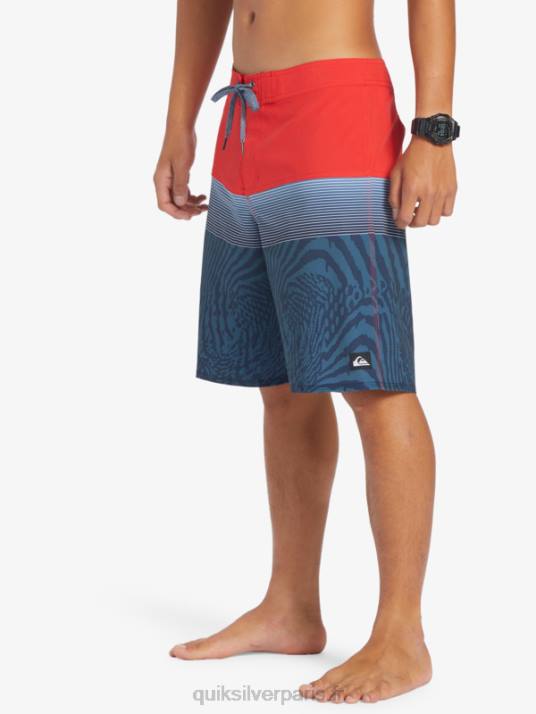 Hommes Quiksilver boardshort surfsilk panel 20 D6PT132 rouge à haut risque