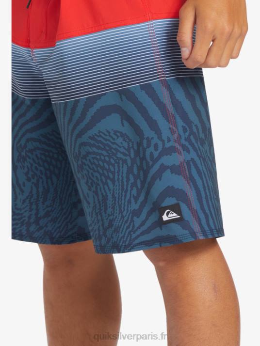 Hommes Quiksilver boardshort surfsilk panel 20 D6PT132 rouge à haut risque